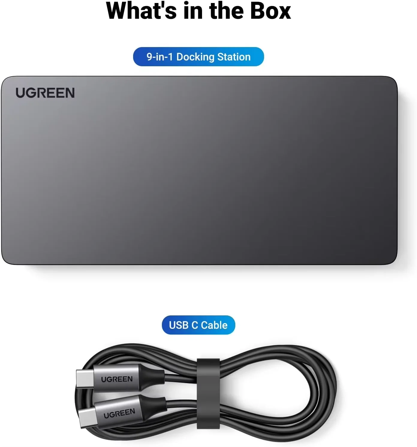 UGREEN CM615 Revodok Pro 209 9 in 1 USB C Docking Station Display Link Dual 4K 60hz Monitor USB Hub for Macbook Laptop
UGREEN CM615 Revodok Pro 209 9 in 1 USB C Docking Station Display Link Dual 4K 60hz Monitor USB Hub for Macbook Laptop