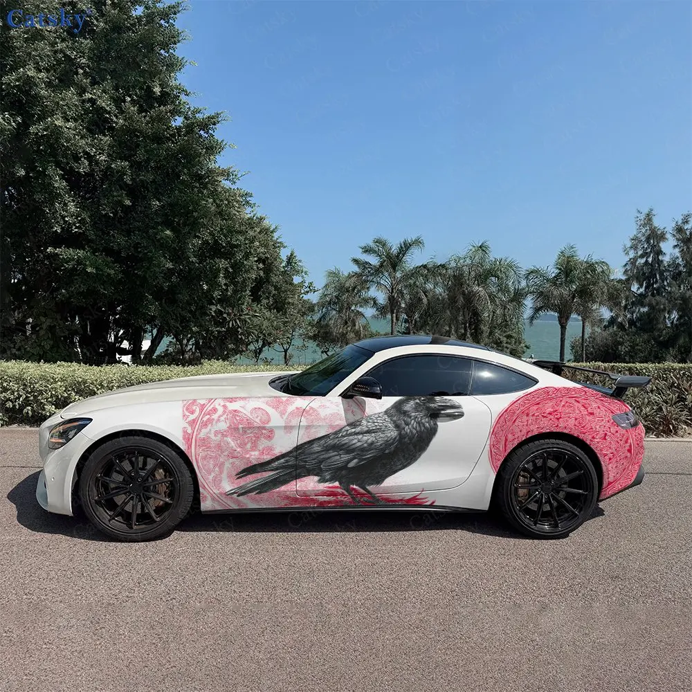 2pcs Dark Crow Totem Car Side Wraps, Self-Adhesive PVC Waterproof & Scratch-Resistant Stickers, Car Accessory Gift
2pcs Dark Crow Totem Car Side Wraps, Self-Adhesive PVC Waterproof & Scratch-Resistant Stickers, Car Accessory Gift