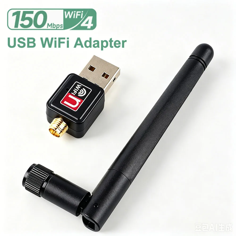 150Mbps Rotatable Antenna USB WiFi Adapter 802.11b/g/n Plug and Play WiFi Dongle Wireless Network Card for Desktop Laptop Home
150Mbps Rotatable Antenna USB WiFi Adapter 802.11b/g/n Plug and Play WiFi Dongle Wireless Network Card for Desktop Laptop Home
