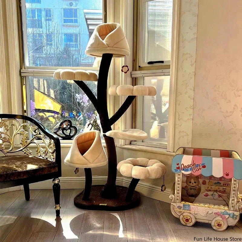 Creative Flower-shaped Climbing Frame for Medium and Large Cats, Including Cat Nest and Scratching Post, Household Pet Supplies
Creative Flower-shaped Climbing Frame for Medium and Large Cats, Including Cat Nest and Scratching Post, Household Pet Supplies