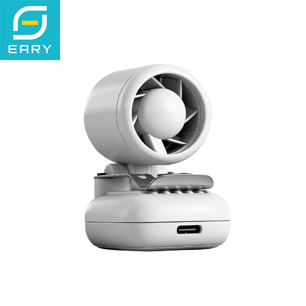 Eary Portable Mini Fan 1200mAh Rechargeable Clip on Hat Fan 3 Speed Type-C Fast Charge Wireless Personal Fan for Desk Travel 62g
Eary Portable Mini Fan 1200mAh Rechargeable Clip on Hat Fan 3 Speed Type-C Fast Charge Wireless Personal Fan for Desk Travel 62g