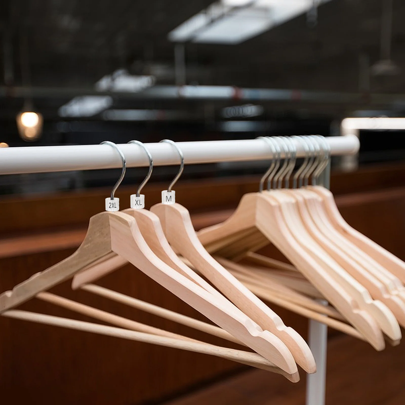 200Pcs Hanger Size Markers Plastic Rings for Clothing Racks Quick Identification Size Tags for Clothes Hanger Markers
200Pcs Hanger Size Markers Plastic Rings for Clothing Racks Quick Identification Size Tags for Clothes Hanger Markers