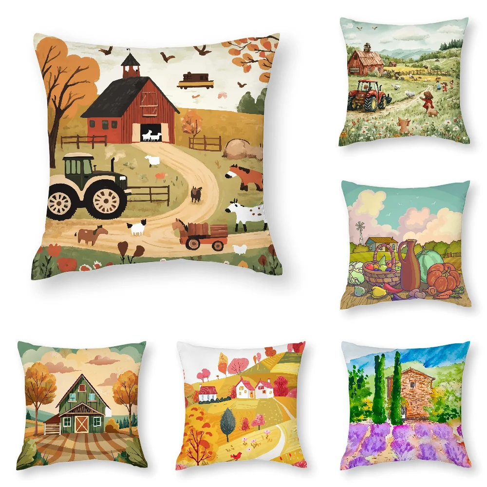Colorful Farm Painting Pillow Case 3D Print Polyester Fiber 40*40 cm Home Sofa Throw Pillow Cover Decoration Festival Gift
Colorful Farm Painting Pillow Case 3D Print Polyester Fiber 40*40 cm Home Sofa Throw Pillow Cover Decoration Festival Gift