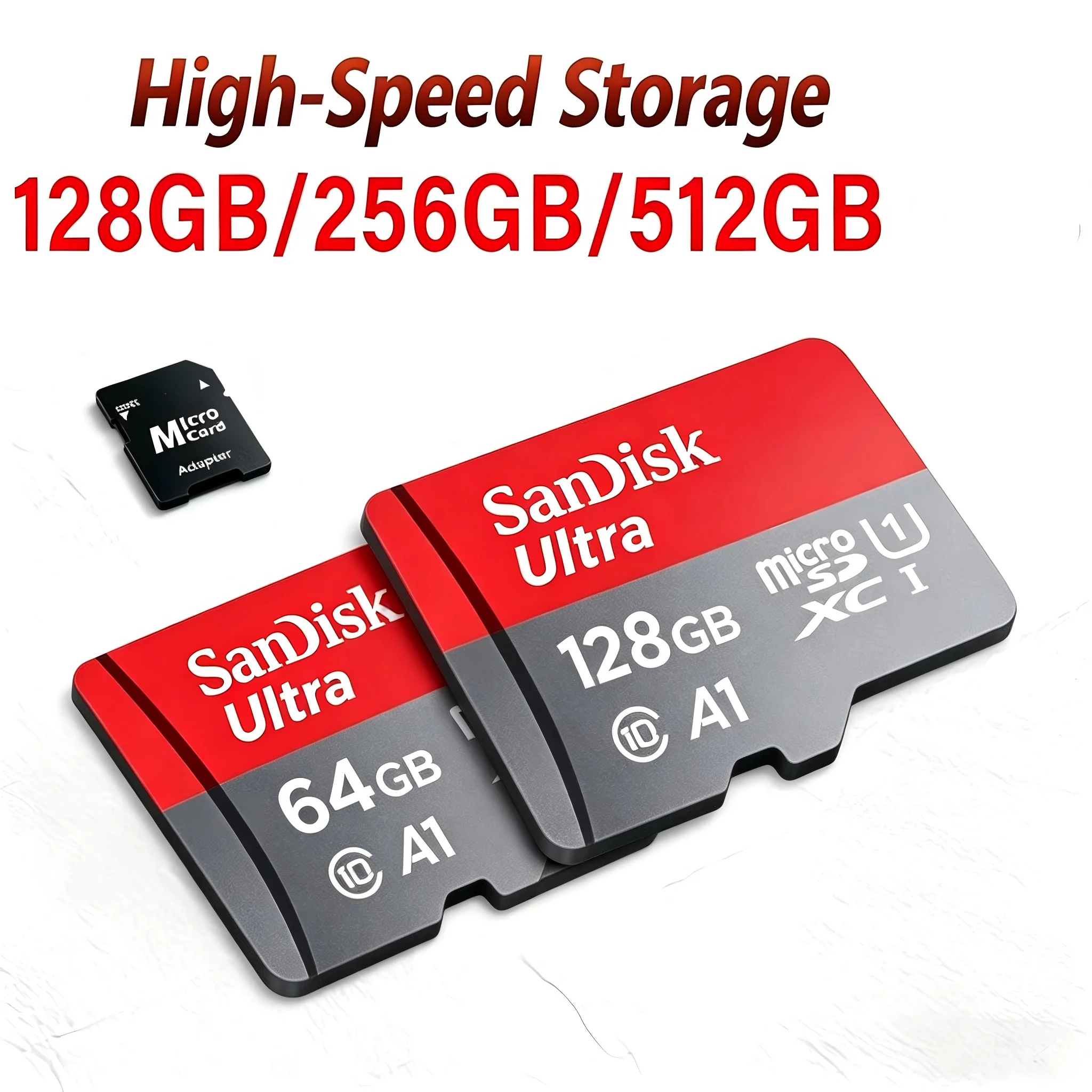 SanDisk Ultra Micro SD Card A1 U1 Class10 TF Memory Card 32/64/128/256/512GB
SanDisk Ultra Micro SD Card A1 U1 Class10 TF Memory Card 32/64/128/256/512GB