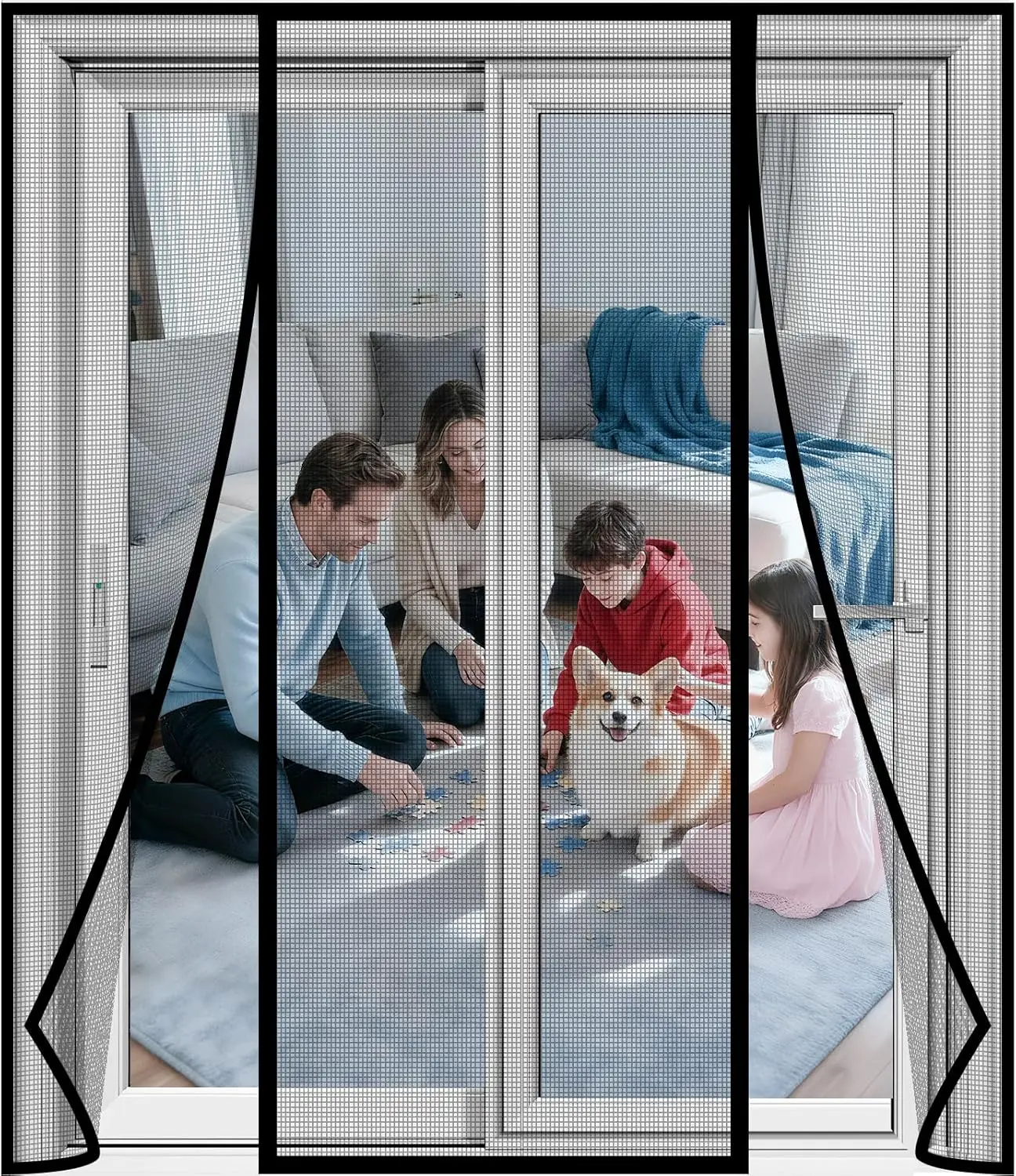 Digram Magnetic Screen Door Upgraded polyethylene Terephthalate Mesh,Double Door Screen Magnetic Closure for Sliding Door,Pat
Digram Magnetic Screen Door Upgraded polyethylene Terephthalate Mesh,Double Door Screen Magnetic Closure for Sliding Door,Pat