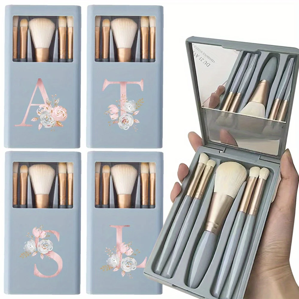 5PCS Long Premium Makeup Brush Set Dustproof Makeup Brush Box Bring Mirror Beginners Beauty Tool Pink Flower Letter Pattern
5PCS Long Premium Makeup Brush Set Dustproof Makeup Brush Box Bring Mirror Beginners Beauty Tool Pink Flower Letter Pattern