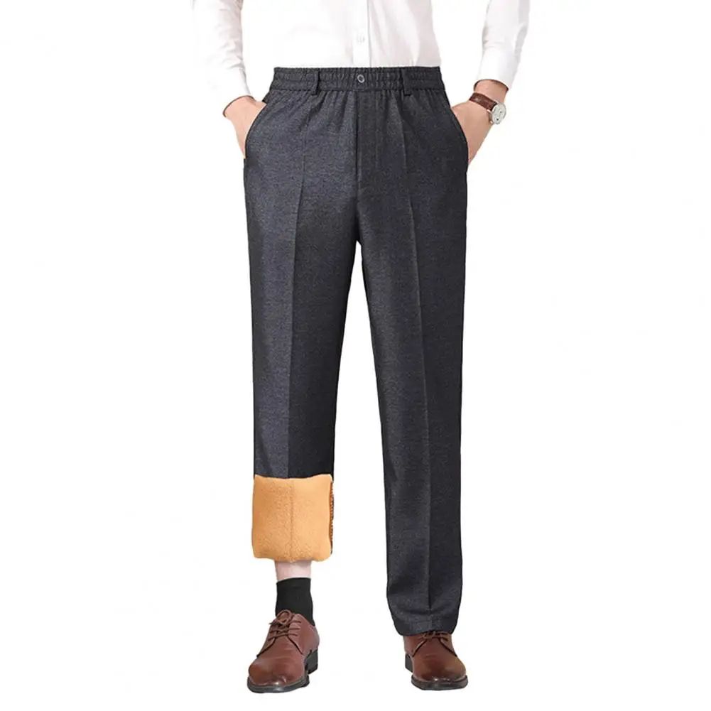 Warm Dress Pants Men's Thickened Fleece Lined Dress Pants Warm Formal Suit Trousers Straight Leg Work Golf Business Party
Warm Dress Pants Men's Thickened Fleece Lined Dress Pants Warm Formal Suit Trousers Straight Leg Work Golf Business Party