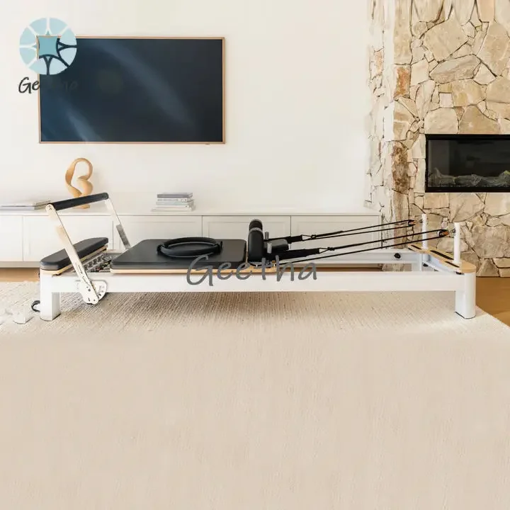 White Aluminum Yoga Commercial Reformer Pilates Equipment Aluminium Alloy Pilates Reformer
White Aluminum Yoga Commercial Reformer Pilates Equipment Aluminium Alloy Pilates Reformer