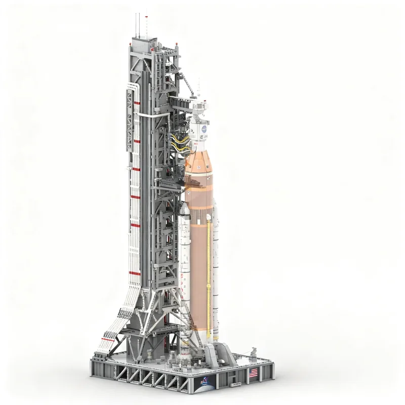 NEW 1:110 MOC Space Launch Vehicle Rocket And Mobile Launcher Model DIY Creative Ideas Technology Toy Assembly Bricks Gift
NEW 1:110 MOC Space Launch Vehicle Rocket And Mobile Launcher Model DIY Creative Ideas Technology Toy Assembly Bricks Gift