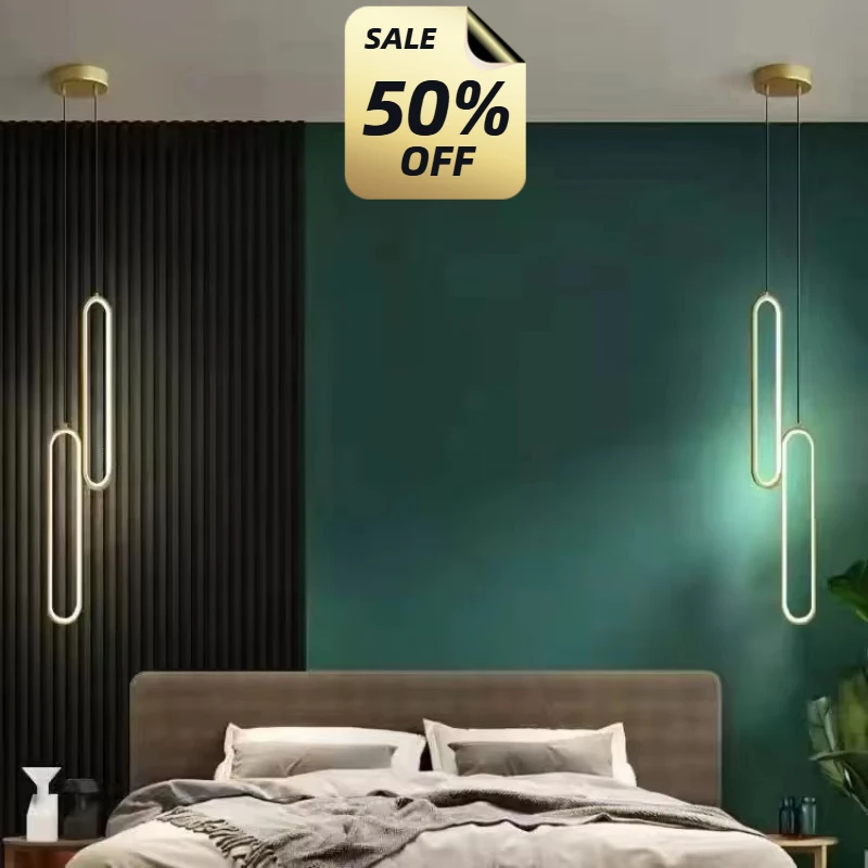 Modern and Minimalist Nordic Personalized Design LED Internet Famous Living Room Bedroom Bedside Table Bar Long Line Chande
Modern and Minimalist Nordic Personalized Design LED Internet Famous Living Room Bedroom Bedside Table Bar Long Line Chande