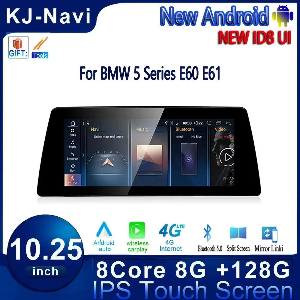 10.25 Inch Car Accessories For BMW E60 E61 E63 E64 M6 Android 14 Touch Screen Auto Carplay Monitor Multimedia Video Audio Player
10.25 Inch Car Accessories For BMW E60 E61 E63 E64 M6 Android 14 Touch Screen Auto Carplay Monitor Multimedia Video Audio Player