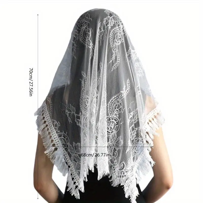 1Pc Tasseled Mantilla Floral Casual Wedding Party Headwear Lace Scarf for Women
1Pc Tasseled Mantilla Floral Casual Wedding Party Headwear Lace Scarf for Women