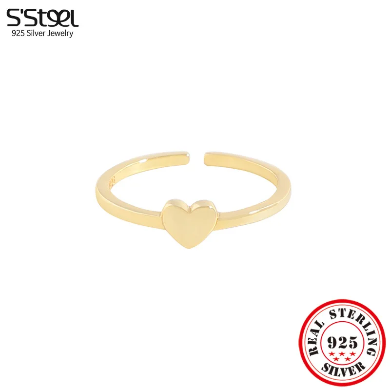 S'STEEL Sterling Silver 925 Love Smooth Adjustable Rings For Women Punk Ringen Engagement 2023 Trend Accessories Luxury Jewelry
S'STEEL Sterling Silver 925 Love Smooth Adjustable Rings For Women Punk Ringen Engagement 2023 Trend Accessories Luxury Jewelry