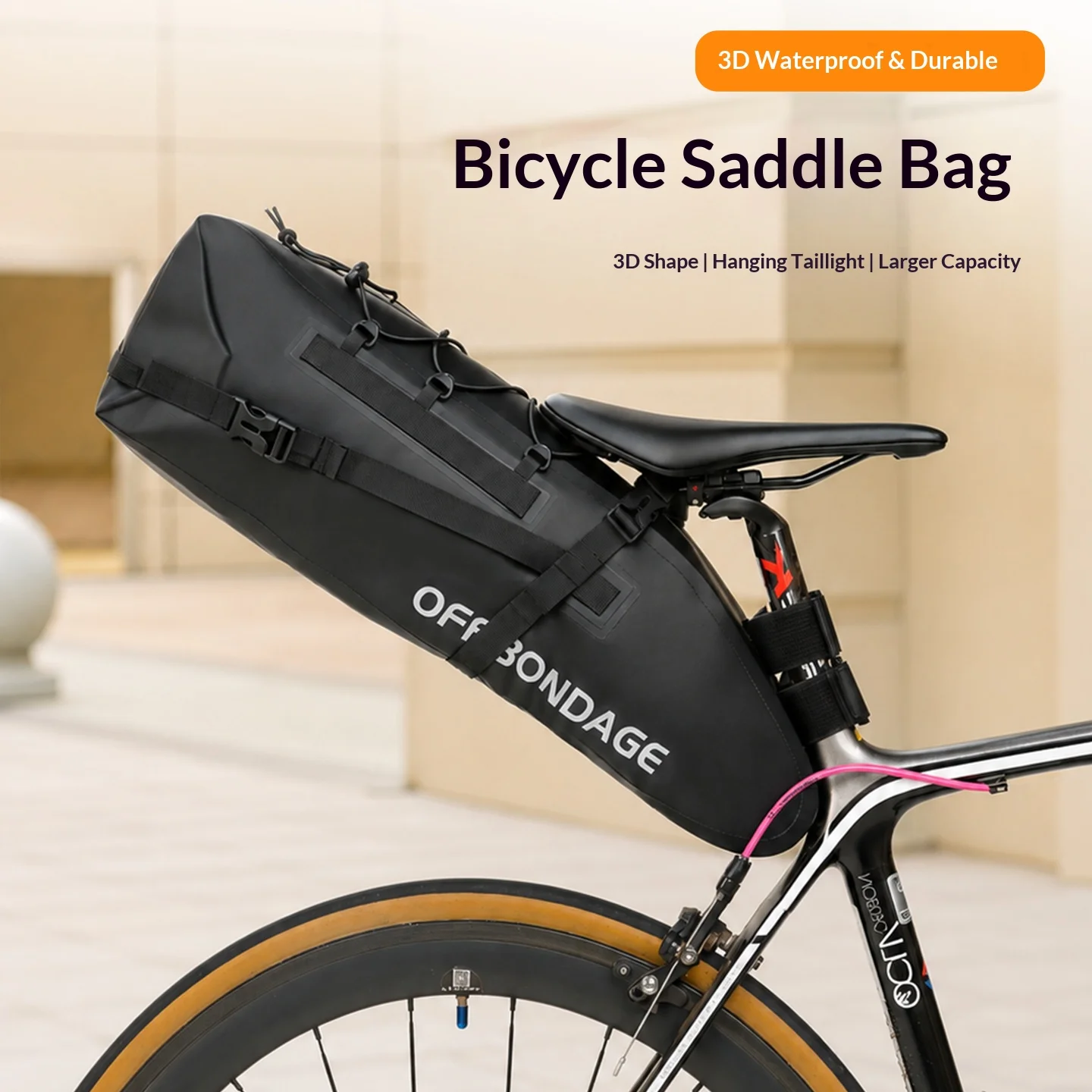 OFFBONDAGE 15L Bicycle Saddlebag Waterproof Large Capacity Bike Foldable Cycling Bag Tail Bag MTB Road Luggage Bike Accessories
OFFBONDAGE 15L Bicycle Saddlebag Waterproof Large Capacity Bike Foldable Cycling Bag Tail Bag MTB Road Luggage Bike Accessories