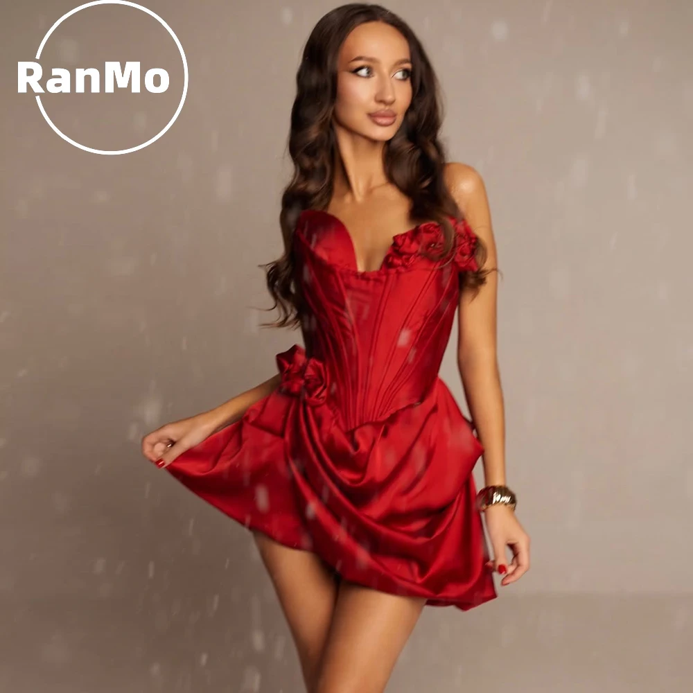 Ranmo 2026 Modern Red A-line Short Party Dress Satin Sweetheart Collar Sleeveless Pleat Mini-Length Above Knee Customized New
Ranmo 2026 Modern Red A-line Short Party Dress Satin Sweetheart Collar Sleeveless Pleat Mini-Length Above Knee Customized New