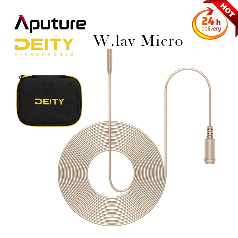 Aputure Deity W.Lav Micro 3mm in Diameter 1.8m Cable Length Omni-directional Pre-Polarized Condenser Designed for Movie Making
Aputure Deity W.Lav Micro 3mm in Diameter 1.8m Cable Length Omni-directional Pre-Polarized Condenser Designed for Movie Making