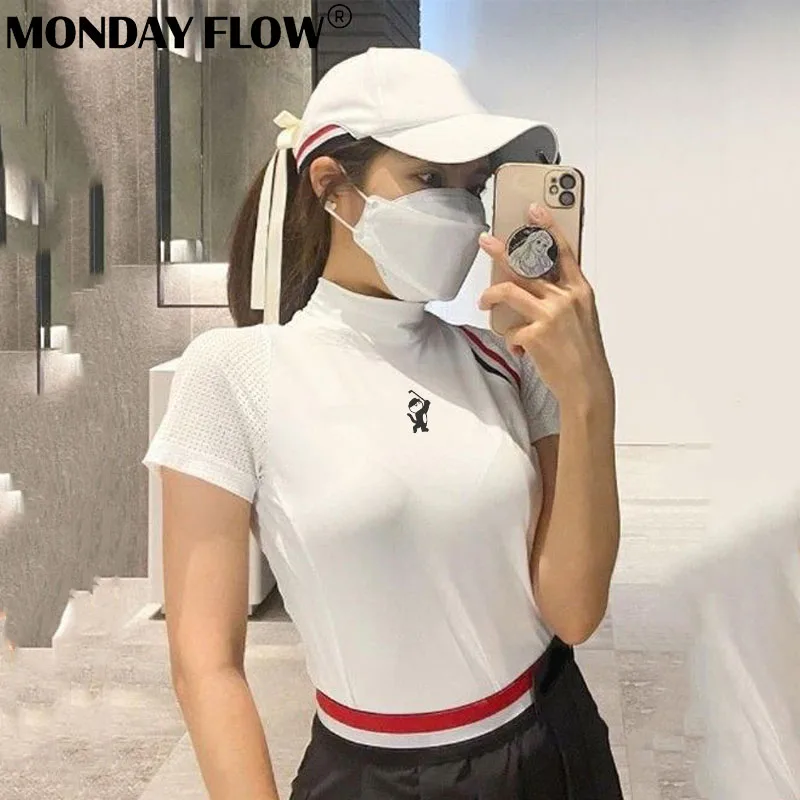 Monday Flow Women's Golf Top Sports Leisure Round Neck Top Breathable Comfortable Ladies Quick-drying Golf Training Shirts
Monday Flow Women's Golf Top Sports Leisure Round Neck Top Breathable Comfortable Ladies Quick-drying Golf Training Shirts