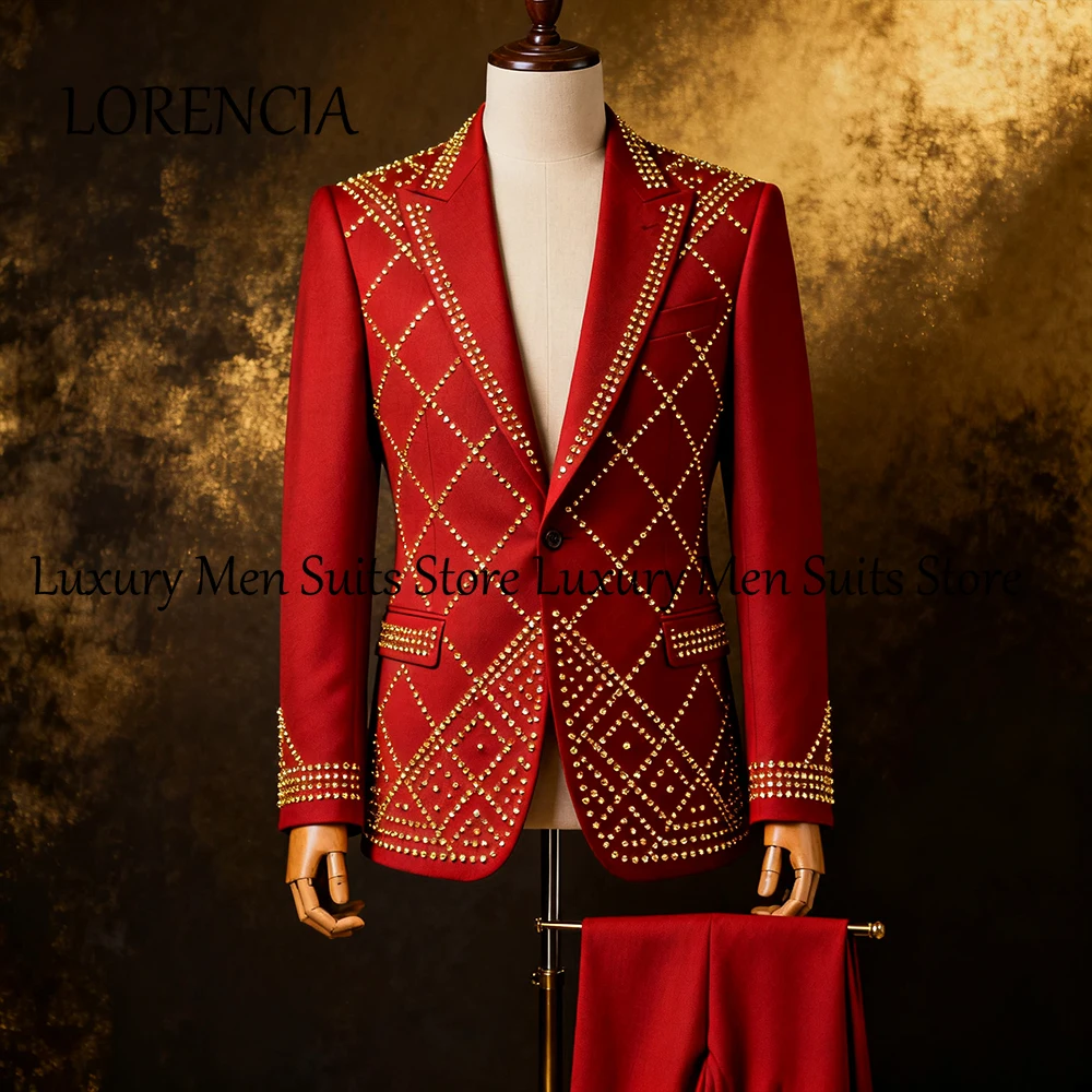 Простые мужские костюмы с бриллиантами, 2 предмета, 2025 г., потрясающие вечерние наряды для ужина, мужские пиджаки для выпускного вечера по индивидуальному заказу, брюки, trajes para hombre
Простые мужские костюмы с бриллиантами, 2 предмета, 2025 г., потрясающие вечерние наряды для ужина, мужские пиджаки для выпускного вечера по индивидуальному заказу, брюки, trajes para hombre