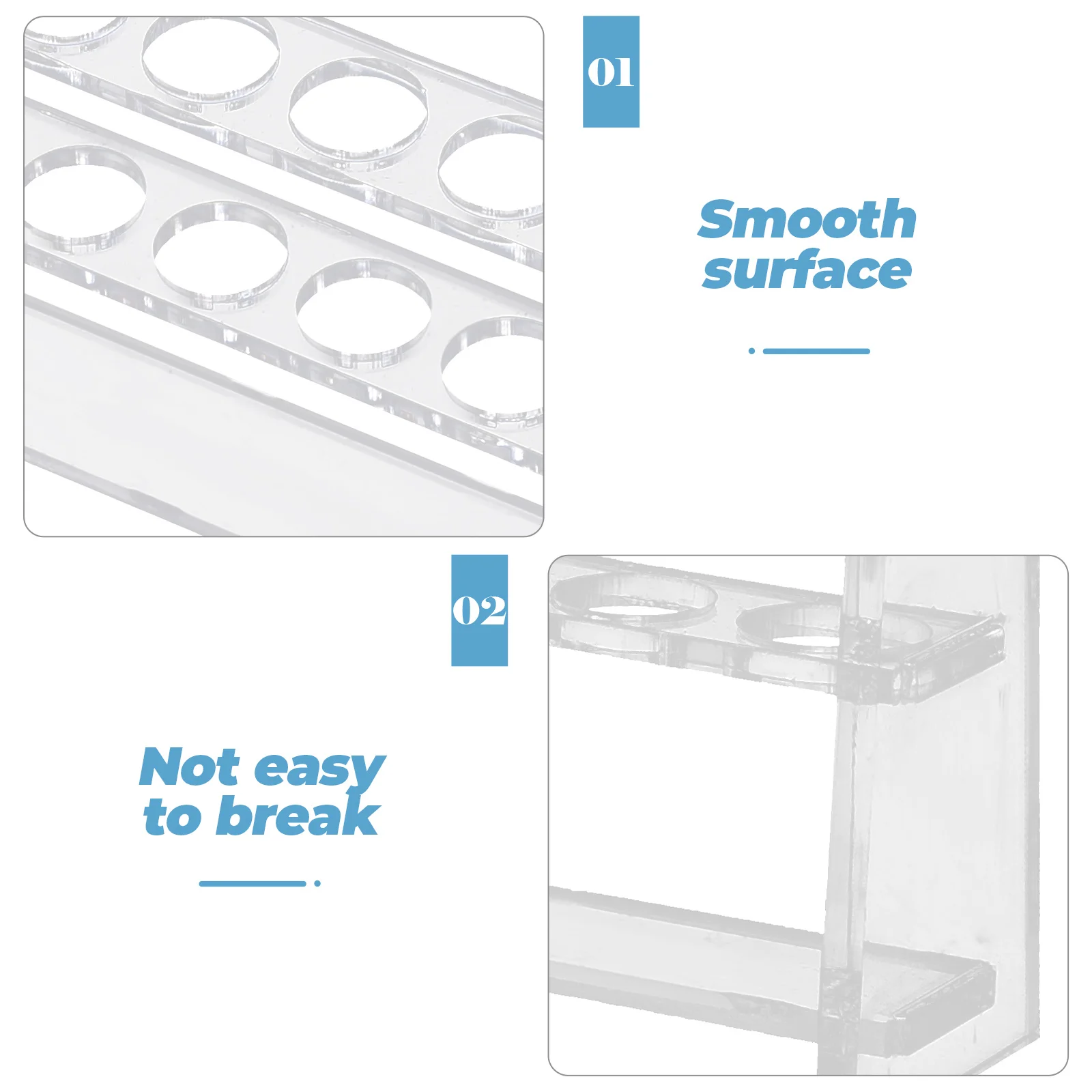 Test Tube Rack Lab Equipment Clear Sample Tube Stand for Laboratory Reusable Sturdy Transparent Rack Tubes
Test Tube Rack Lab Equipment Clear Sample Tube Stand for Laboratory Reusable Sturdy Transparent Rack Tubes