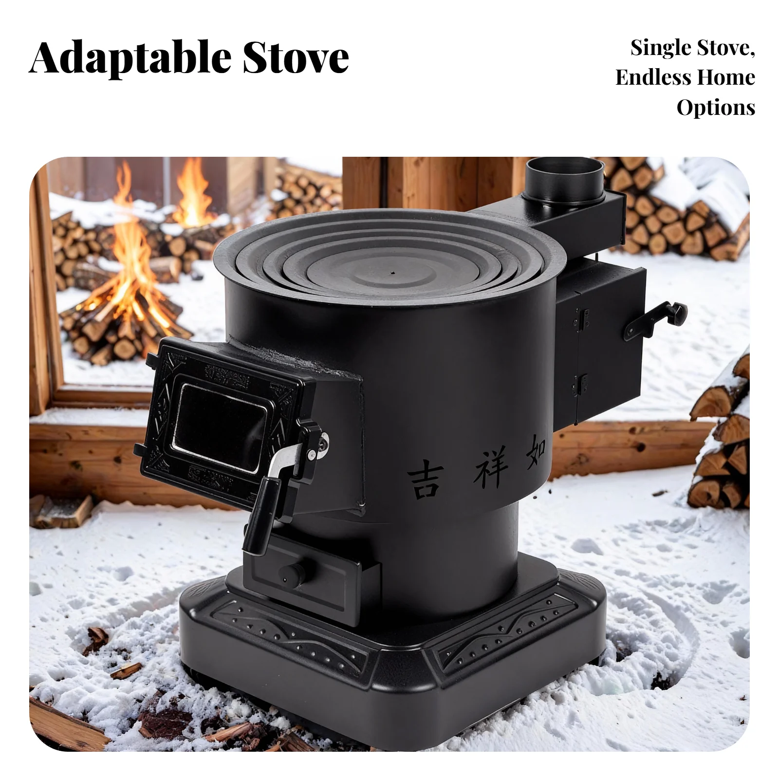 Чугунная отопительная печь, утолщенная, для дров, для помещений, универсальная
Чугунная отопительная печь, утолщенная, для дров, для помещений, универсальная