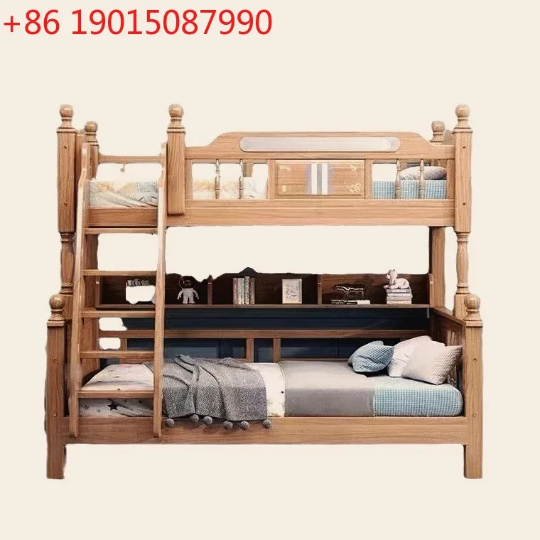 Walnut mother and child bed On and off bed Children's two-layer full solid wood boy Multifunctional high and low
Walnut mother and child bed On and off bed Children's two-layer full solid wood boy Multifunctional high and low