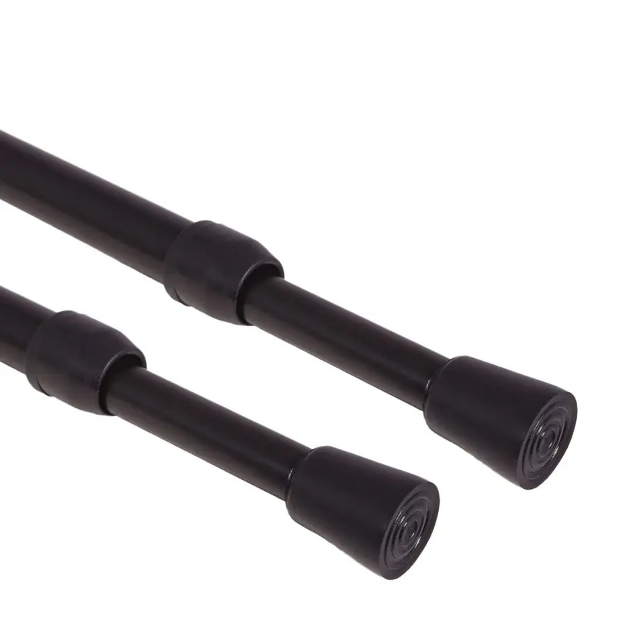 Spring Tension Rod Adjustable Length No Drilling Multipurpose with Rubber Cap on Either End Black 1 2 Diameter 4778
Spring Tension Rod Adjustable Length No Drilling Multipurpose with Rubber Cap on Either End Black 1 2 Diameter 4778