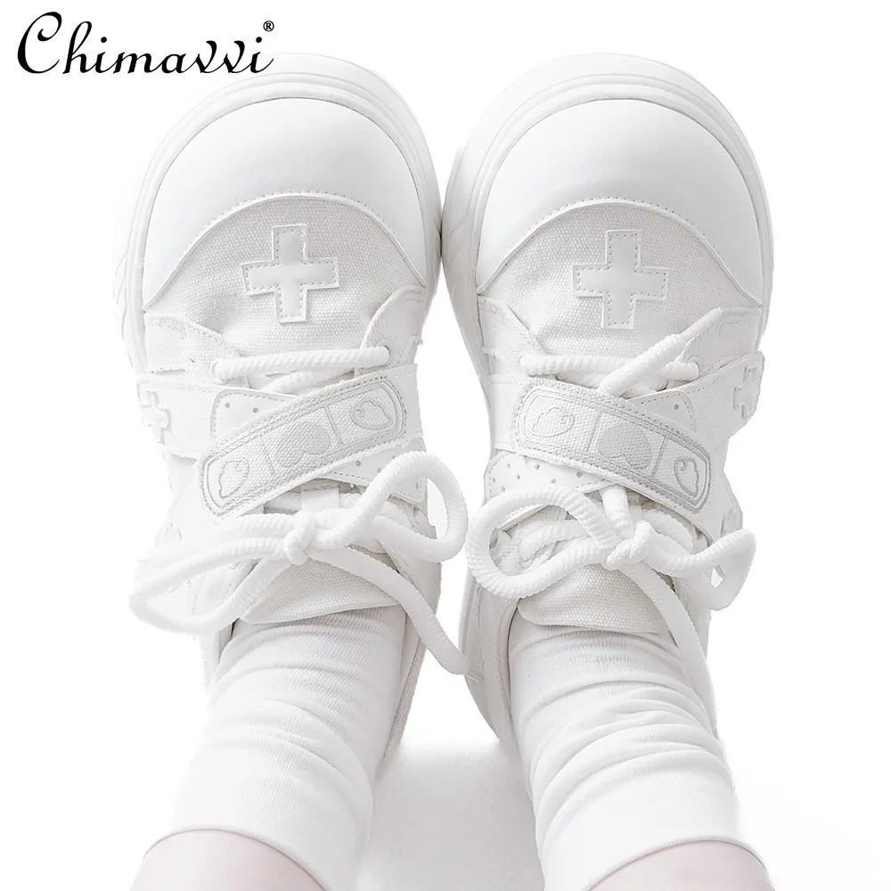 Original Subculture Canvas Shoes Japanese Style Medical Thick-Soled Platform Shoes Sweet Cool Girl Casual Elegant Sneakers
Original Subculture Canvas Shoes Japanese Style Medical Thick-Soled Platform Shoes Sweet Cool Girl Casual Elegant Sneakers