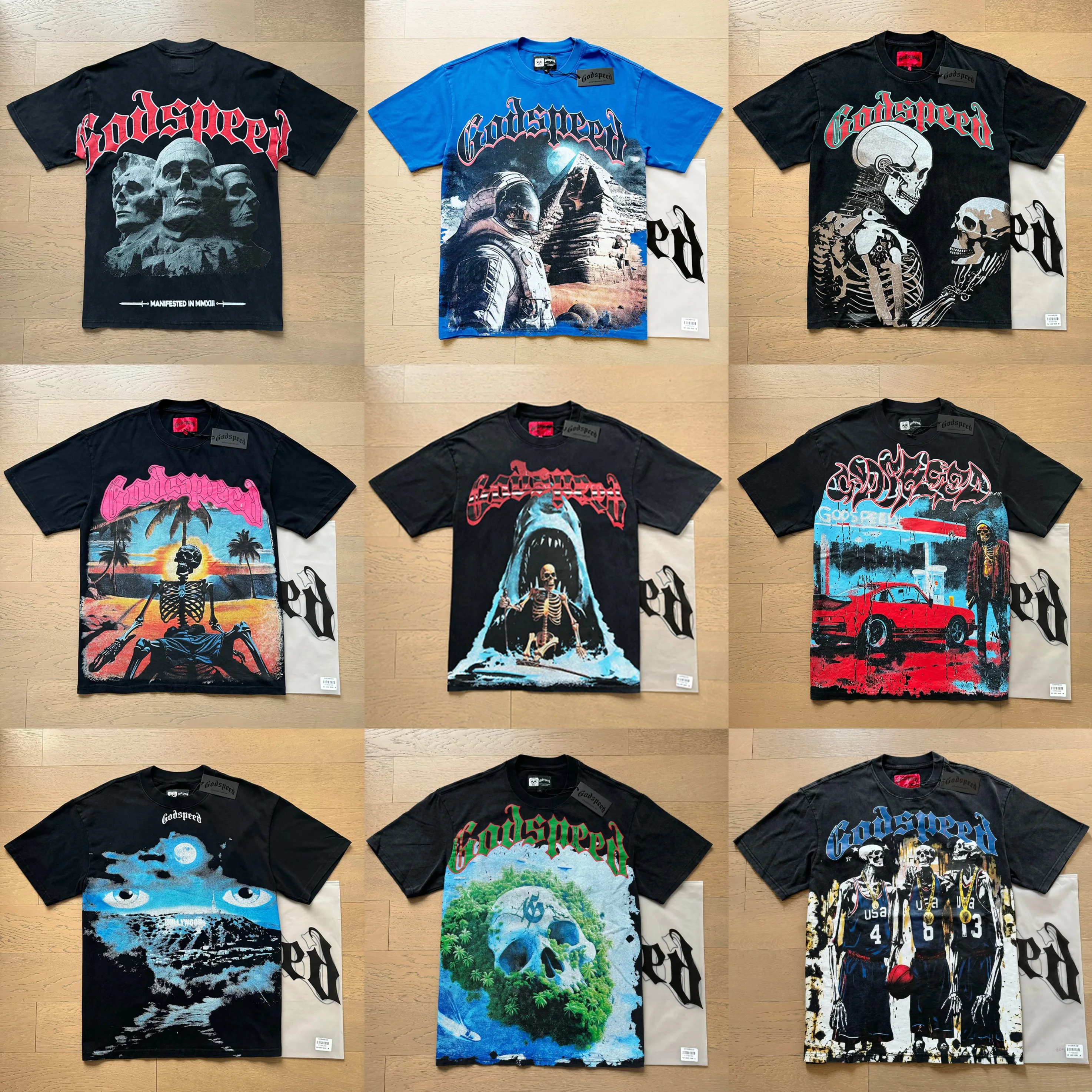Waed Denim Skull Western Cowboy Print Loose ort Sve T-irt for Men Summer High Street Sle round Ne Tee
Waed Denim Skull Western Cowboy Print Loose ort Sve T-irt for Men Summer High Street Sle round Ne Tee