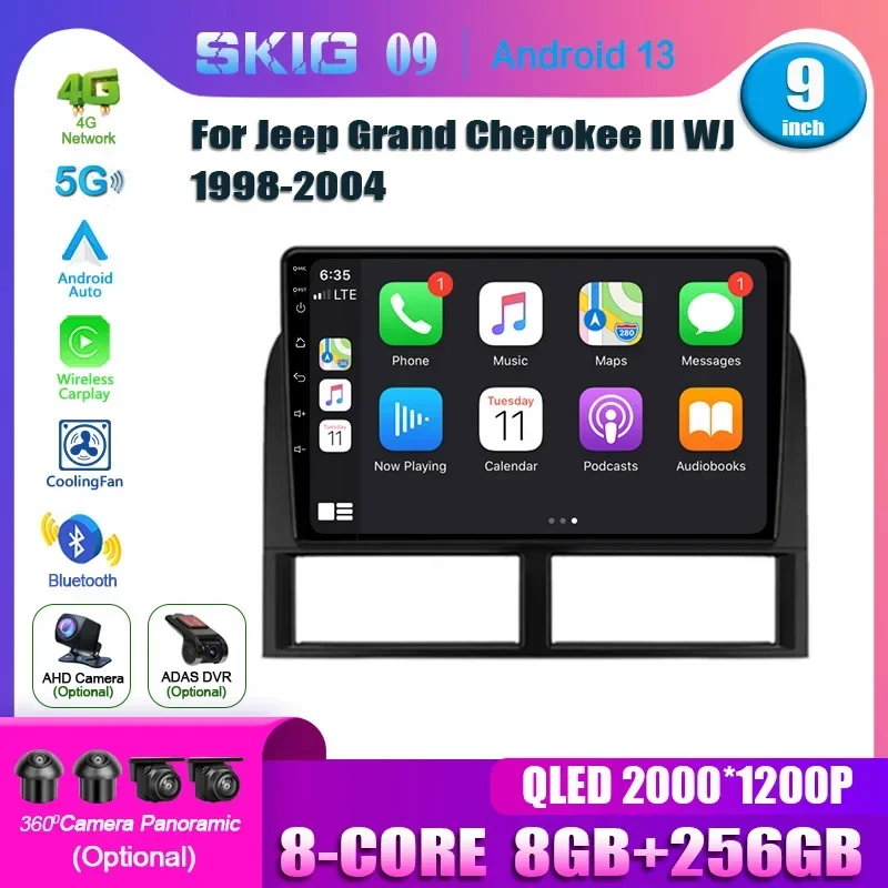 Android 13 Car Radio Multimedia Video Player Navigation For Jeep Grand Cherokee II WJ 1998-2004 Autoradio Carplay Auto NO 2 Din
Android 13 Car Radio Multimedia Video Player Navigation For Jeep Grand Cherokee II WJ 1998-2004 Autoradio Carplay Auto NO 2 Din