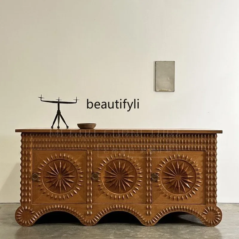 French Retro Solid Wood Entryway Cabinet Vintage Style Home Living Room Decorative Cabinet Modern Simple Light Luxury Hallway
French Retro Solid Wood Entryway Cabinet Vintage Style Home Living Room Decorative Cabinet Modern Simple Light Luxury Hallway