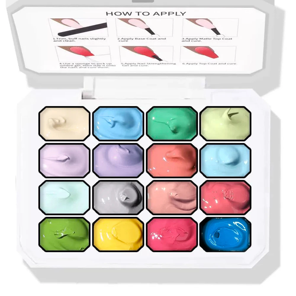 16Grids Macaroon Pat Painting Gel Used For Gradient Palette Nail Stamping UV LED Manicure Oil Painting Nail Salon Y2K INS
16Grids Macaroon Pat Painting Gel Used For Gradient Palette Nail Stamping UV LED Manicure Oil Painting Nail Salon Y2K INS