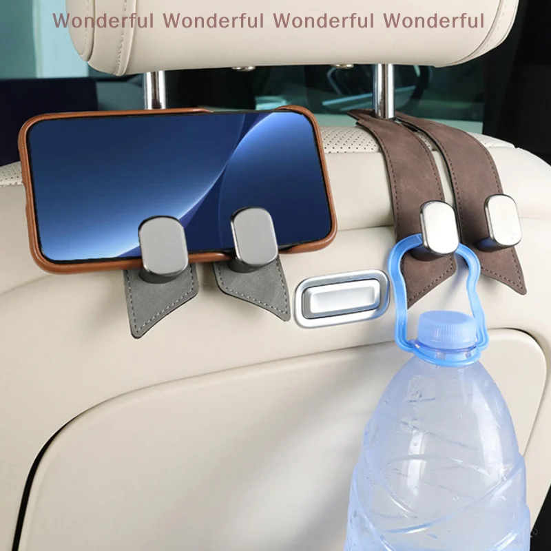Universal Quality Car Headrest Dual Hook Premium Suede Rear Seat Hanging Large Load-Bearing Alloy Hanger
Universal Quality Car Headrest Dual Hook Premium Suede Rear Seat Hanging Large Load-Bearing Alloy Hanger