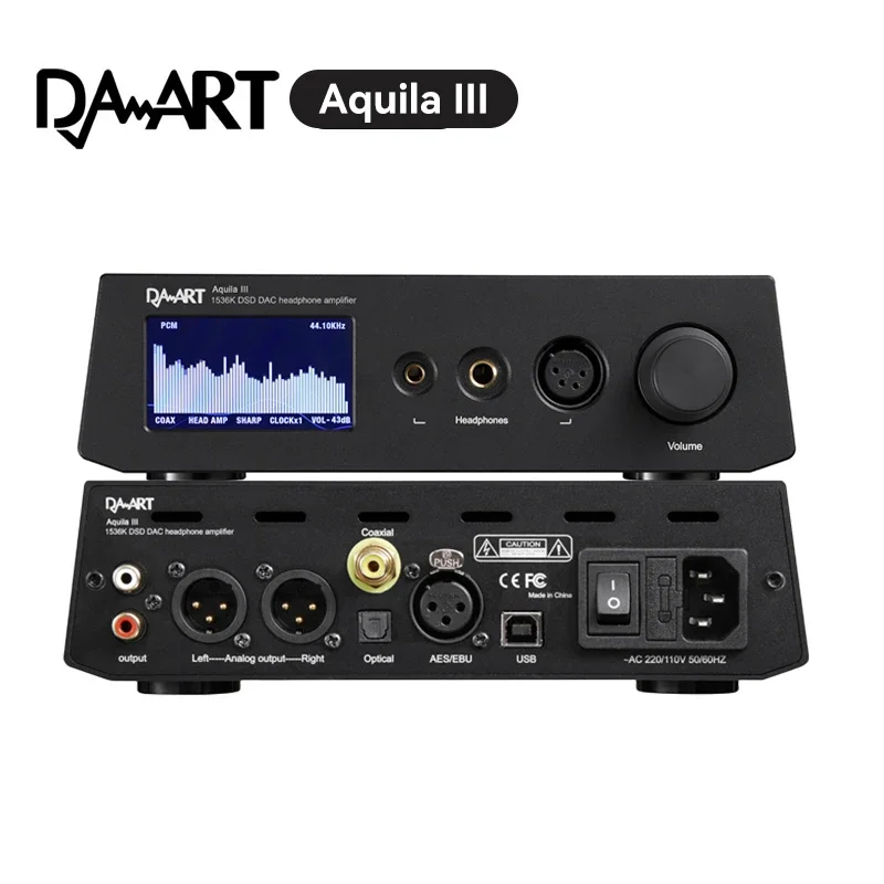 DAART Yulong Aquila III AK4499EX DAC Amplifier DSD1024 PCM1536kHz Preamp Headphone Amplifier All-in-one
DAART Yulong Aquila III AK4499EX DAC Amplifier DSD1024 PCM1536kHz Preamp Headphone Amplifier All-in-one