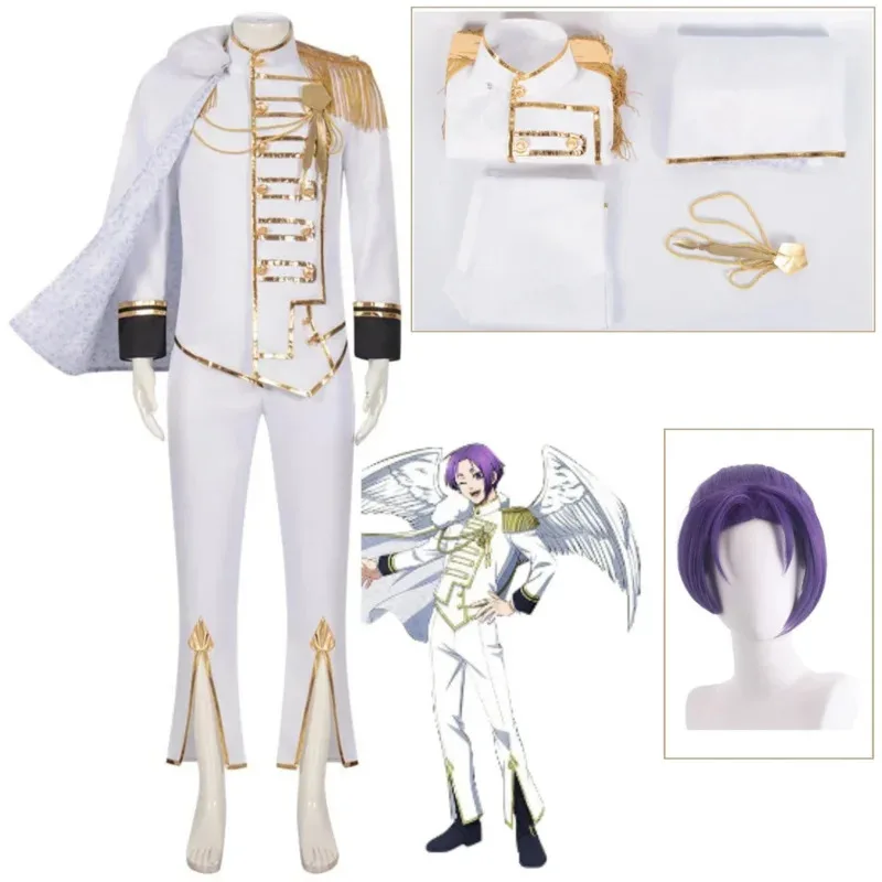 Anime BLUE LOCK Reo Mikage Cosplay Costume Wig White Golden Uniform Angel and Demon Suit Men Hallowen Party Cosplay Suit
Anime BLUE LOCK Reo Mikage Cosplay Costume Wig White Golden Uniform Angel and Demon Suit Men Hallowen Party Cosplay Suit