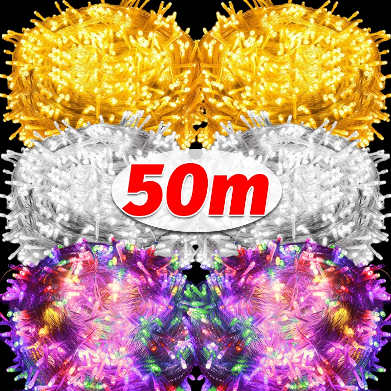 50M/5M LED Fairy String Light Battery Powered String Lighting Outdoor Indoor Garden Lights Christmas Tree Wedding Party Decor
50M/5M LED Fairy String Light Battery Powered String Lighting Outdoor Indoor Garden Lights Christmas Tree Wedding Party Decor