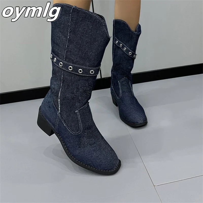 Cowboy Boots Women's 2023 Autumn/Winter New Pointed Sleeve Short Boots Thick Heel Women's Boots
Cowboy Boots Women's 2023 Autumn/Winter New Pointed Sleeve Short Boots Thick Heel Women's Boots