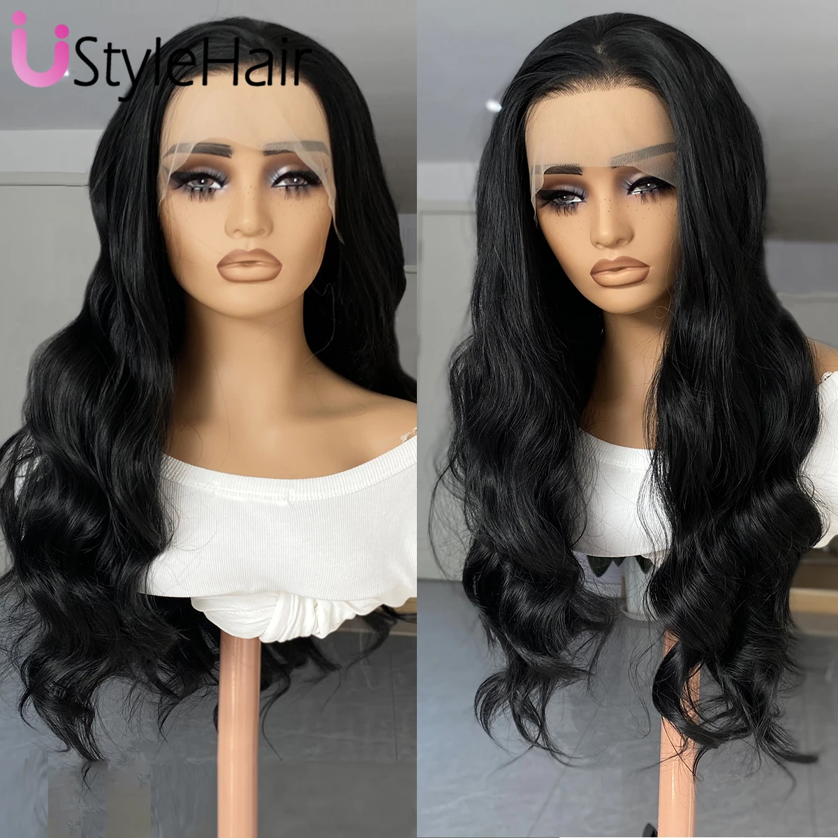 Black Long Body Wave Wig 13x4 Lace Front Synthetic Wigs Natural Hairline Daily Cosplay Wigs Heat Resistant Women's Wig Frontal
Black Long Body Wave Wig 13x4 Lace Front Synthetic Wigs Natural Hairline Daily Cosplay Wigs Heat Resistant Women's Wig Frontal