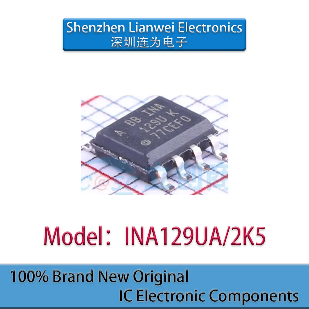 100% New Original INA129UA INA129UA/2K5 129U IC Chipset SOP-8
100% New Original INA129UA INA129UA/2K5 129U IC Chipset SOP-8