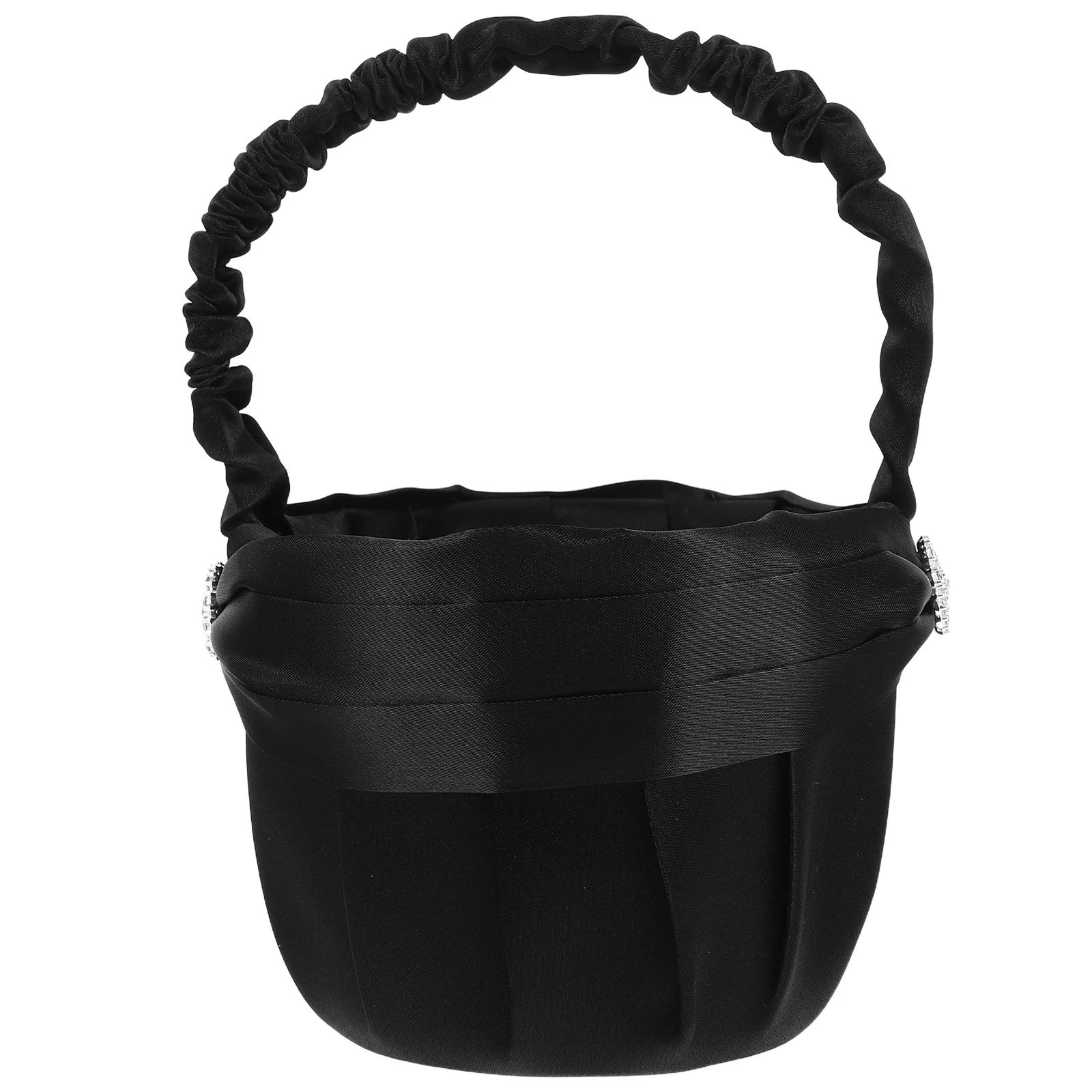 Elegant Black Rhinestone Wedding Flower Basket Lightweight Portable Girls Bride Ceremony Supplies Decorative Prop Small Modern
Elegant Black Rhinestone Wedding Flower Basket Lightweight Portable Girls Bride Ceremony Supplies Decorative Prop Small Modern