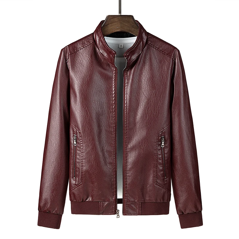 Men's Winter Plus Velvet Stand Collar Stitching Slim Warm Faux Leather Coat Solid Color Leather Jacket Thick Men's Clothing 4XL
Men's Winter Plus Velvet Stand Collar Stitching Slim Warm Faux Leather Coat Solid Color Leather Jacket Thick Men's Clothing 4XL