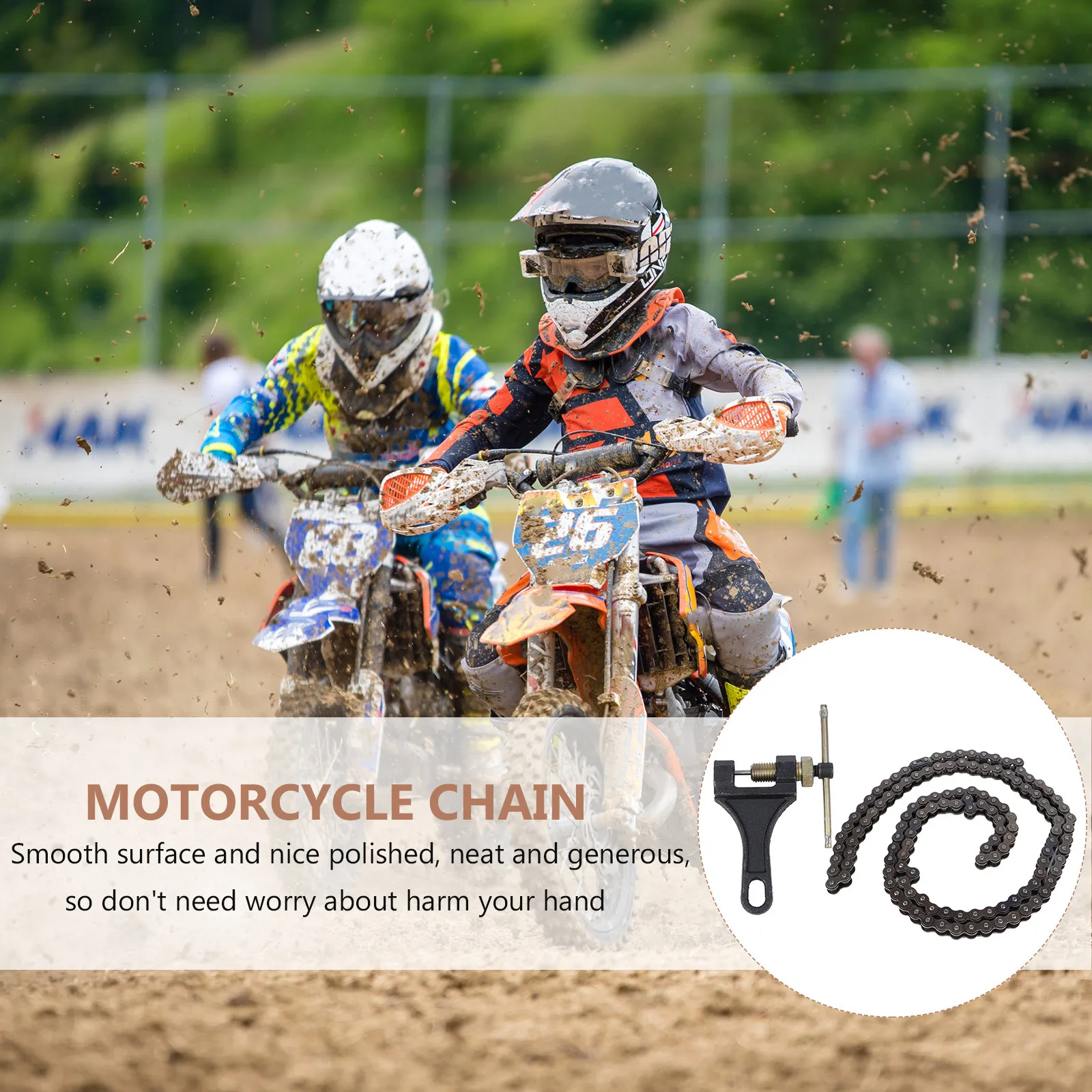 1Set 132-Link 420 Dirt Bike Chain Heavy Duty Off-Road Motorcycle Chain Replacement Sturdy Rustproof Smooth Surface Motorbike
1Set 132-Link 420 Dirt Bike Chain Heavy Duty Off-Road Motorcycle Chain Replacement Sturdy Rustproof Smooth Surface Motorbike