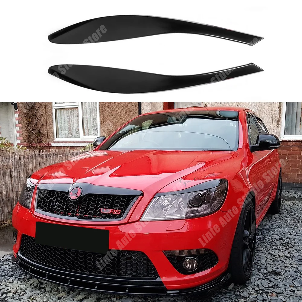 For Skoda Octavia MK2.5 RS vRS Sedan/Combi Facelift 2009–2013 Gloss Black Headlight Eyelids Covers Evil Eyebrows Exterior Trim
For Skoda Octavia MK2.5 RS vRS Sedan/Combi Facelift 2009–2013 Gloss Black Headlight Eyelids Covers Evil Eyebrows Exterior Trim