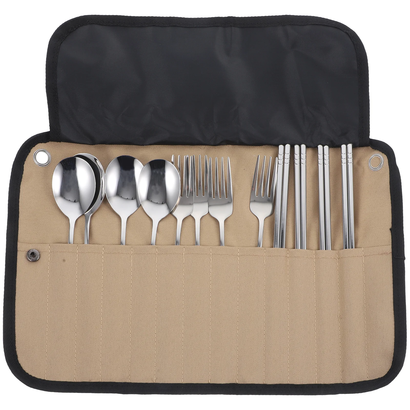 1 Set Portable Camping Tableware Set Nylon Cutlery Kit For Outdoor Bbq Picnic Travel Utensils Storage Bag Lightweight Dinnerware
1 Set Portable Camping Tableware Set Nylon Cutlery Kit For Outdoor Bbq Picnic Travel Utensils Storage Bag Lightweight Dinnerware