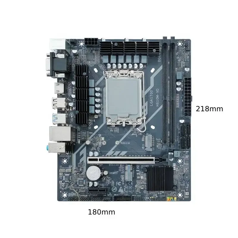 Hot Sale Support 12/13/14th LGA1700 H610 Chipset with Gigabit Ethernet DDR4 3200MHZ H610M Laptop Motherboard
Hot Sale Support 12/13/14th LGA1700 H610 Chipset with Gigabit Ethernet DDR4 3200MHZ H610M Laptop Motherboard