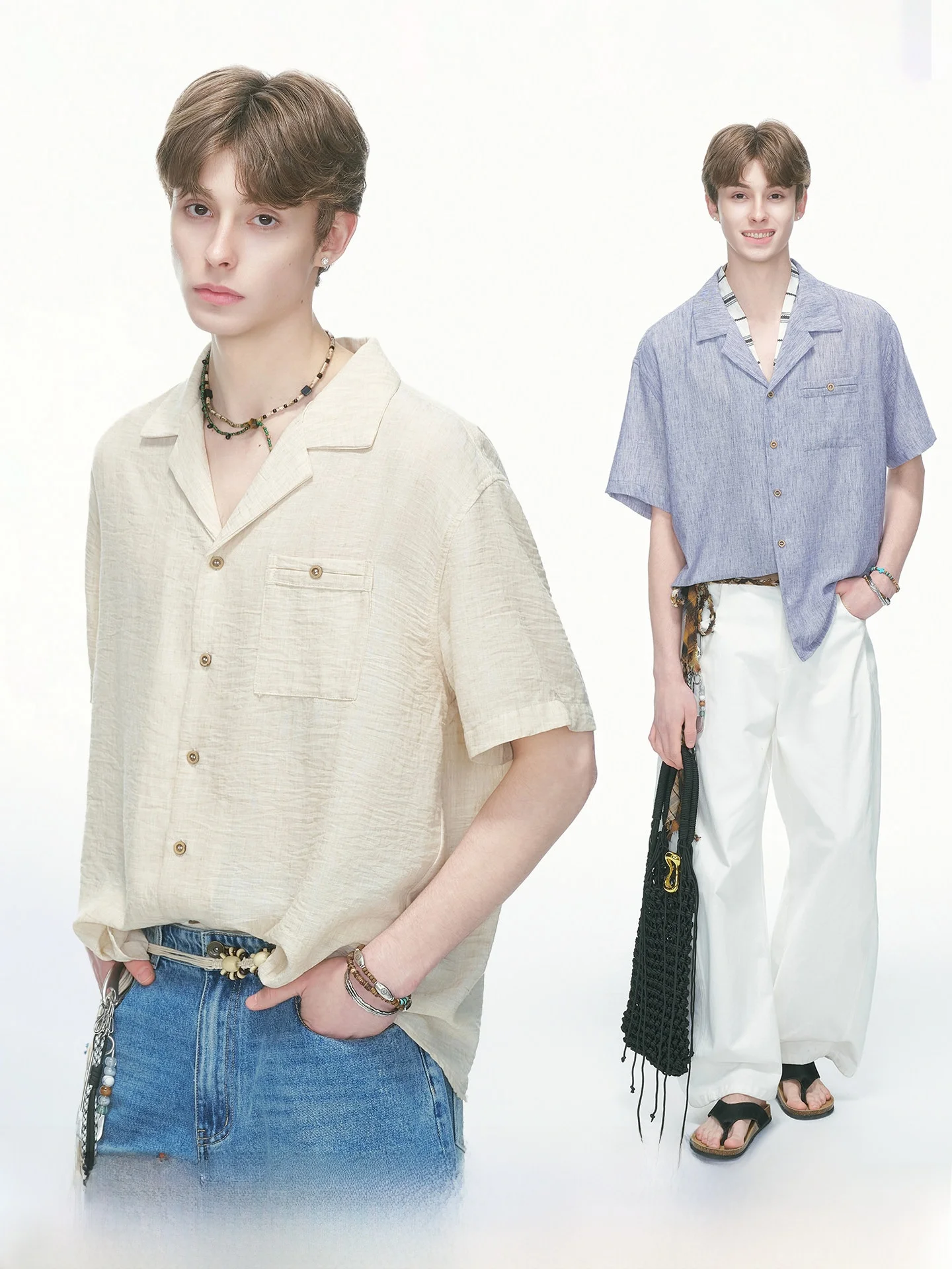 Cuban Collar Short Sleeve Men's Shirt Lightweight Summer Dream Made Breathable Polyester Fiber Commute Style Regular Fit
Cuban Collar Short Sleeve Men's Shirt Lightweight Summer Dream Made Breathable Polyester Fiber Commute Style Regular Fit
