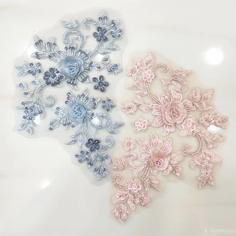 20Pieces 3D Lace Applique Embroidery Flower Beads Wedding Fabric Accessories Applique For Dresses
20Pieces 3D Lace Applique Embroidery Flower Beads Wedding Fabric Accessories Applique For Dresses