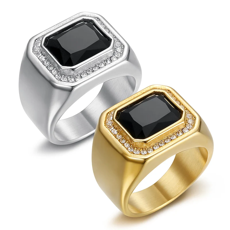 Hip Hop Bling Iced Out Stainless Steel Square Big Stone Finger Rings for Men Rapper Jewelry Gold Silver Color Drop Shipping
Hip Hop Bling Iced Out Stainless Steel Square Big Stone Finger Rings for Men Rapper Jewelry Gold Silver Color Drop Shipping