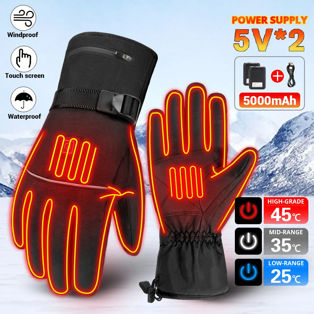 Snow Motorcycle Gloves, Winter Heating Gloves, Warm, Waterproof, Rechargeable Snow Mobile Heating Gloves For Men And Women
Snow Motorcycle Gloves, Winter Heating Gloves, Warm, Waterproof, Rechargeable Snow Mobile Heating Gloves For Men And Women