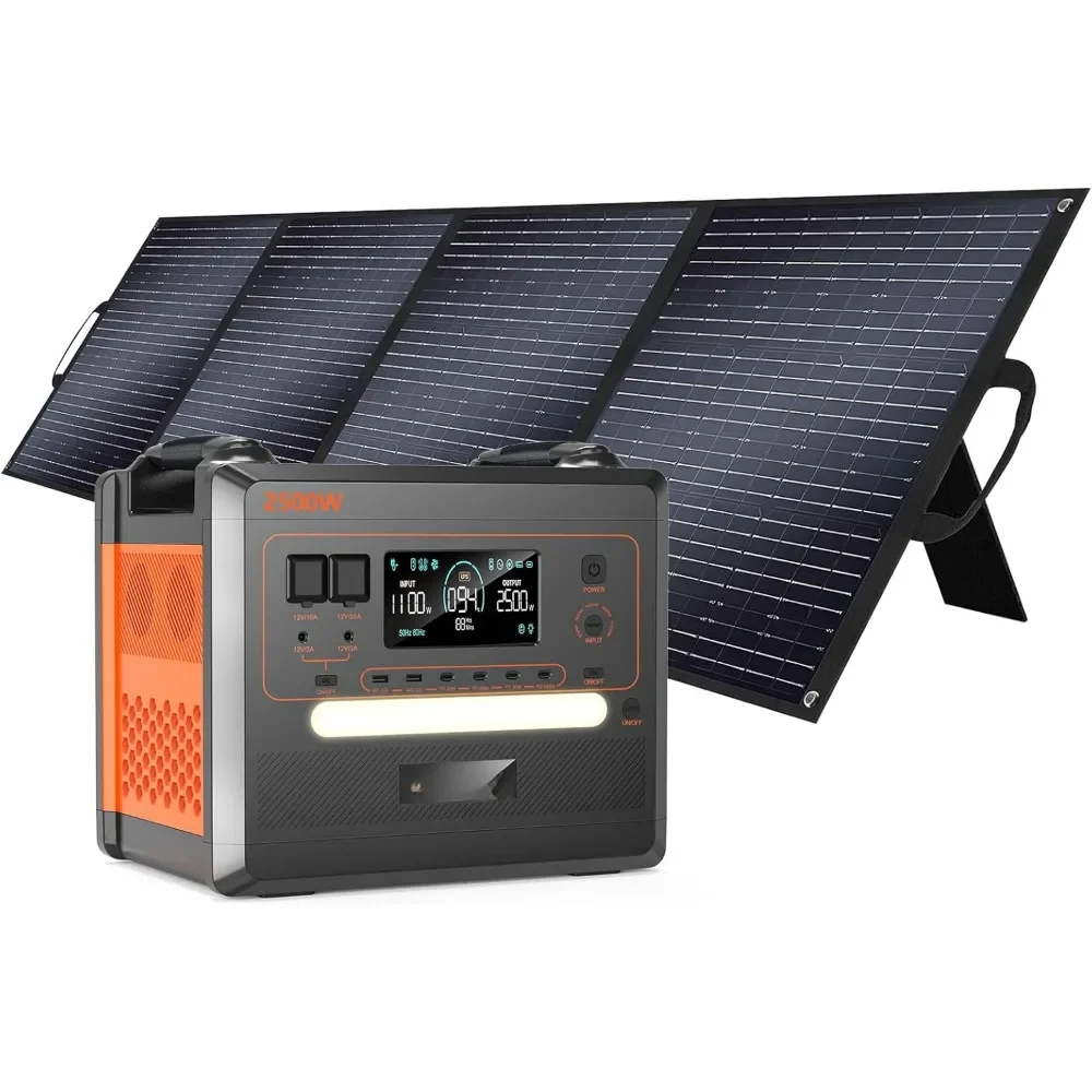2500W/2304Wh Portable Power Station, Solar Generator with 200W Solar Panel, Large Capacity Power Supply,
2500W/2304Wh Portable Power Station, Solar Generator with 200W Solar Panel, Large Capacity Power Supply,