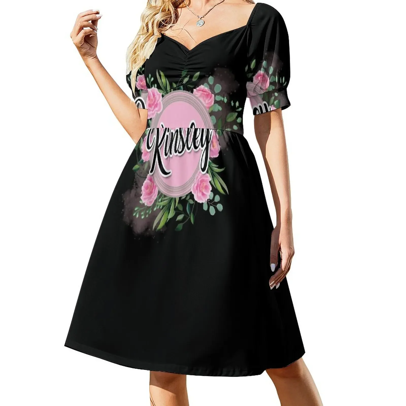 Kinsley Short-Sleeved Dress birthday dress Elegant gowns Women's clothing prom clothes Dress
Kinsley Short-Sleeved Dress birthday dress Elegant gowns Women's clothing prom clothes Dress